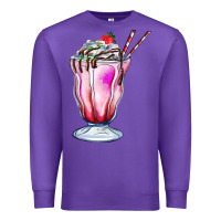 Purple milkshake Premium Sweatshirt - AdoDesignShop