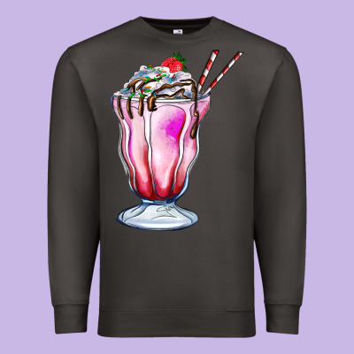 Milkshake Premium Sweatshirt Designed By Adodesignshop