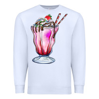 White milkshake Premium Sweatshirt - AdoDesignShop