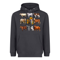 Smoke western cowsand sunflowers Heavyweight Hoodie - AdoDesignShop