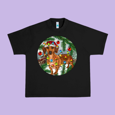 Urban Heavy Tee Dachshund Christmas Tree