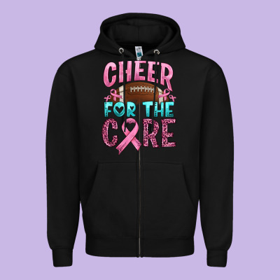 Cheer For The Core Zipper Hoodie Designed By Hra Design Shop