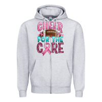 Heather Grey cheer for the core Zipper Hoodie - HRA Design Shop