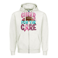 Oatmeal Heather cheer for the core Zipper Hoodie - HRA Design Shop