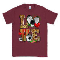 Burgundy love soccer Classic Tee - Zillion Design Studio
