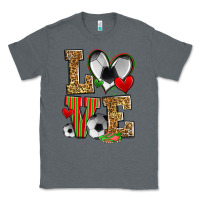 Charcoal Heather love soccer Classic Tee - Zillion Design Studio