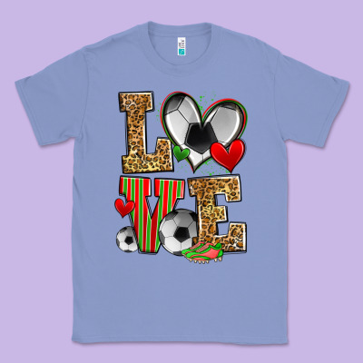 Love Soccer Classic Tee Designed By Zillion Design Studio