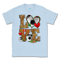 Dusty Blue love soccer Classic Tee - Zillion Design Studio