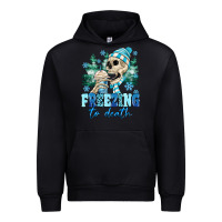 Black Freezing To Death Urban Hoodie - MaliasSmallBusiness