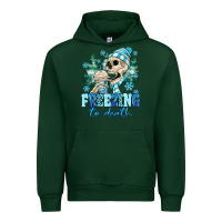 Forest Green Freezing To Death Urban Hoodie - MaliasSmallBusiness