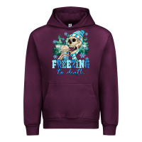 Mauve Wine Freezing To Death Urban Hoodie - MaliasSmallBusiness