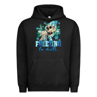 Pigment Black Freezing To Death Urban Hoodie - MaliasSmallBusiness