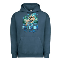 Pigment Midnight Navy Freezing To Death Urban Hoodie - MaliasSmallBusiness