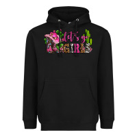 Black lets go girls with boots and hats Heavyweight Hoodie - AdoDesignShop