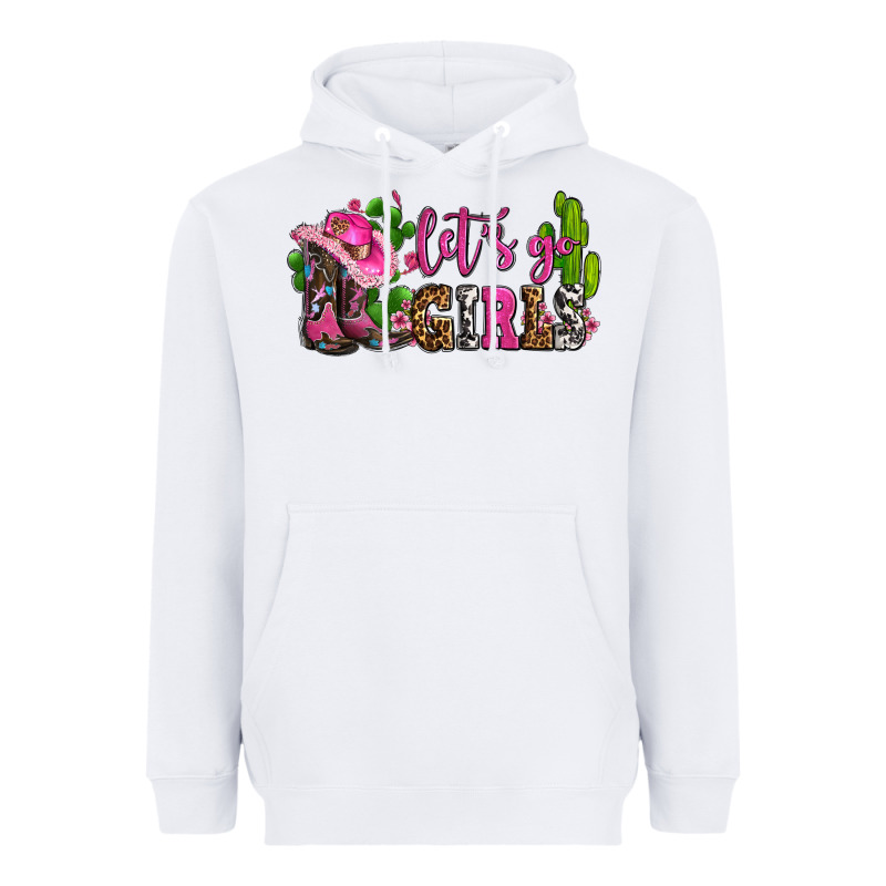Lets Go Girls With Boots And Hats Heavyweight Hoodie by AdoDesignShop | Teevron