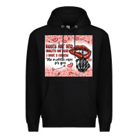 Black roses are red violets are blue i have 5  fingers t Premium Hoodie - MaliasSmallBusiness