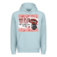 Blue Mist roses are red violets are blue i have 5  fingers t Premium Hoodie - MaliasSmallBusiness