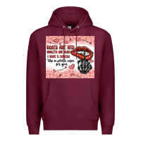 Burgundy roses are red violets are blue i have 5  fingers t Premium Hoodie - MaliasSmallBusiness