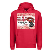 Cardinal roses are red violets are blue i have 5  fingers t Premium Hoodie - MaliasSmallBusiness