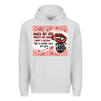 Dove Grey roses are red violets are blue i have 5  fingers t Premium Hoodie - MaliasSmallBusiness