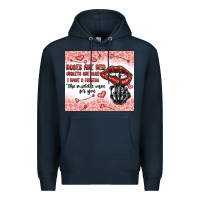 Navy roses are red violets are blue i have 5  fingers t Premium Hoodie - MaliasSmallBusiness