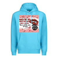 Ocean Blue roses are red violets are blue i have 5  fingers t Premium Hoodie - MaliasSmallBusiness