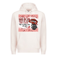 Pale Pink roses are red violets are blue i have 5  fingers t Premium Hoodie - MaliasSmallBusiness