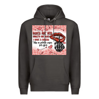 Smoke roses are red violets are blue i have 5  fingers t Premium Hoodie - MaliasSmallBusiness