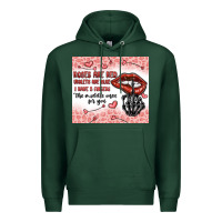 Sports Green roses are red violets are blue i have 5  fingers t Premium Hoodie - MaliasSmallBusiness