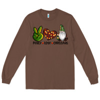 Chestnut peace love gnomes christmas Long Sleeve Tee - RanaPortraitStore