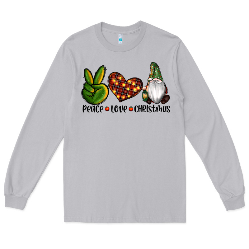 Peace Love Gnomes Christmas Long Sleeve Tee by RanaPortraitStore | Teevron