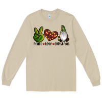 Mushroom peace love gnomes christmas Long Sleeve Tee - RanaPortraitStore