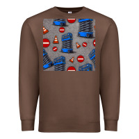 Chestnut scissor lift seamless pattern Premium Sweatshirt - BundleAndBundleShop
