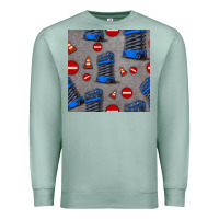 Seafoam scissor lift seamless pattern Premium Sweatshirt - BundleAndBundleShop