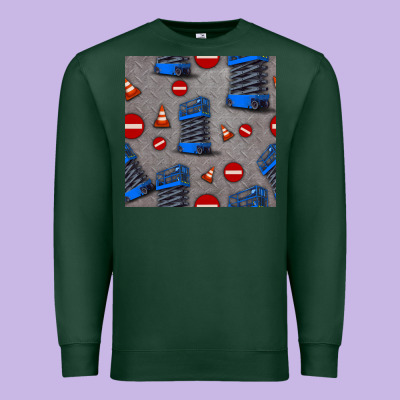 Scissor Lift Seamless Pattern Premium Sweatshirt Designed By Bundleandbundleshop