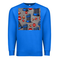 True Royal scissor lift seamless pattern Premium Sweatshirt - BundleAndBundleShop