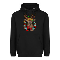 Black christmas horseshoe Heavyweight Hoodie - JahusDesignShop