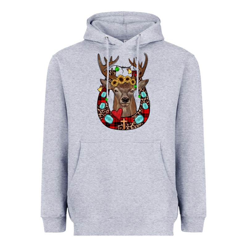 Christmas Horseshoe Heavyweight Hoodie by JahusDesignShop | Teevron