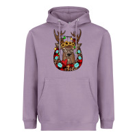Lavender christmas horseshoe Heavyweight Hoodie - JahusDesignShop