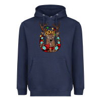 Navy christmas horseshoe Heavyweight Hoodie - JahusDesignShop