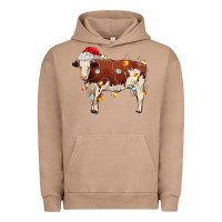 Pigment Burro Christmas cow Urban Hoodie - MaliasSmallBusiness