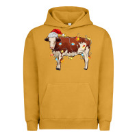 Pigment Peanut Butter Christmas cow Urban Hoodie - MaliasSmallBusiness