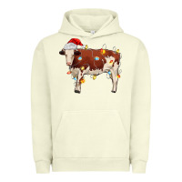 Pigment Pistachio Christmas cow Urban Hoodie - MaliasSmallBusiness