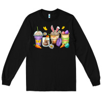 Black easter day coffee cups Long Sleeve Tee - Zillion Design Studio