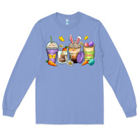 Colony Blue easter day coffee cups Long Sleeve Tee - Zillion Design Studio