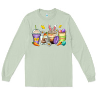 Matcha easter day coffee cups Long Sleeve Tee - Zillion Design Studio