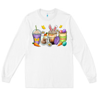 White easter day coffee cups Long Sleeve Tee - Zillion Design Studio
