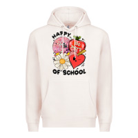 Pale Pink happy 100 days of school Premium Hoodie - MaliasSmallBusiness