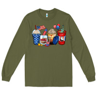 Army Green 4th of july coffee cups Long Sleeve Tee - Zillion Design Studio