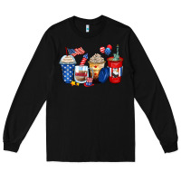 Black 4th of july coffee cups Long Sleeve Tee - Zillion Design Studio